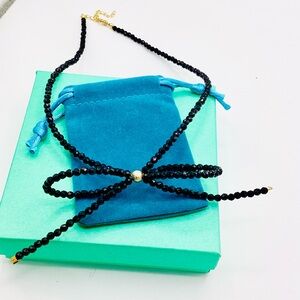 Piper Black and Gold Beaded Necklace